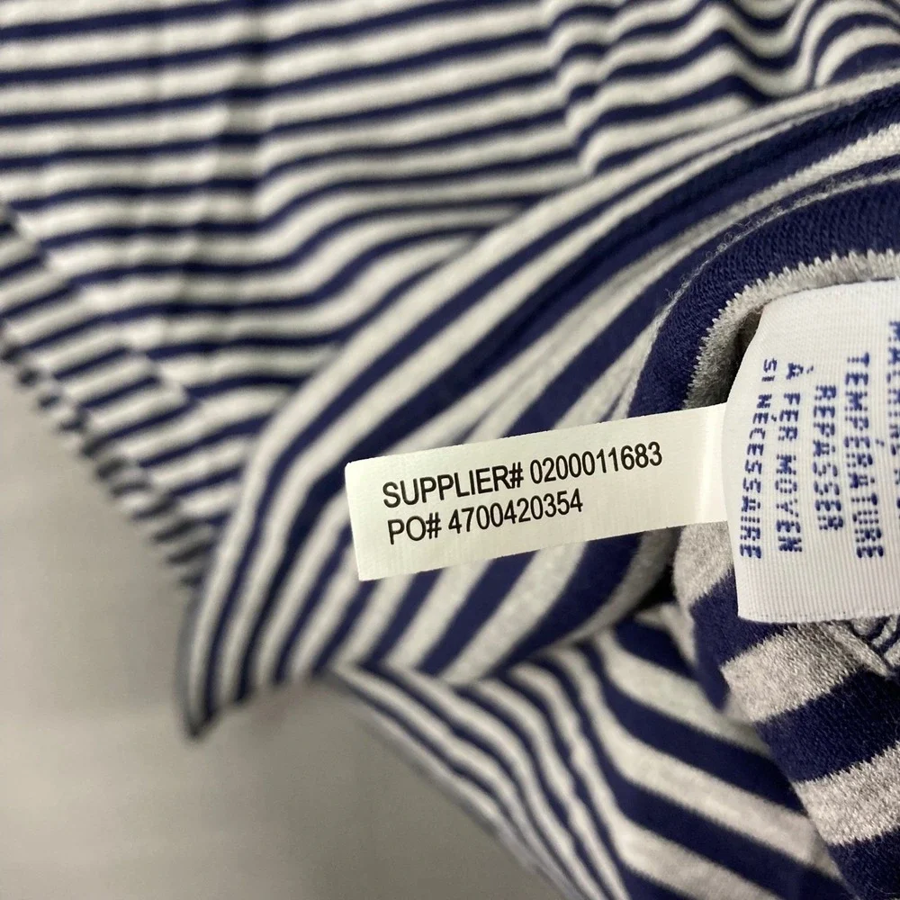 Polo Ralph Lauren Mens Polo Shirt Medium Blue Gray Striped Cotton Classic Casual